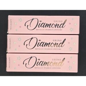 NEW! 3-Pack Nuest Diamond Shine Sparkle Lipstick Orange Blossom FREE SHIP
